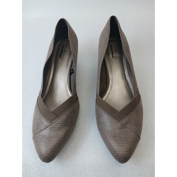Kim Rogers "Omarey" Snakeskin Design Classic Slip-On Pumps l Size: 11 - Picture 1 of 11
